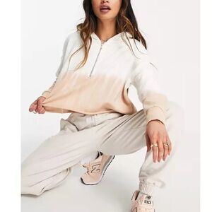 EUC Aerie Cropped Half-Zip Hoodie